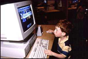 Child at computer