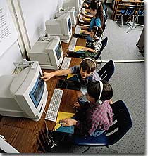 Students in computer lab